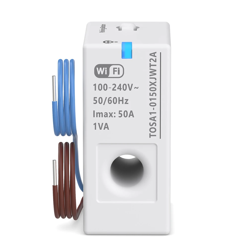 Inteligentny miernik energii WiFi Tuya Smart 100-240V 1-50A, monitorowanie energii w czasie rzeczywistym, inteligentne narzędzia do monitorowania energii WiFi.