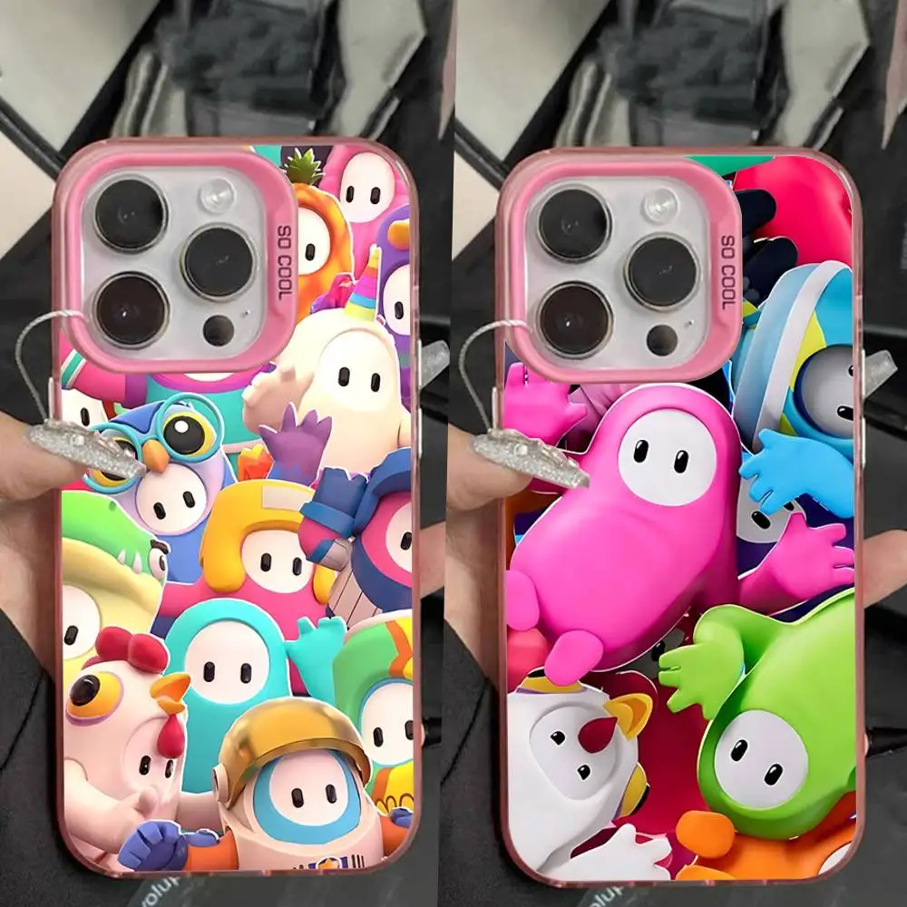 

F-Fall Cute G-Guys Phone Case For iPhone 16,15,14,13,12,11,Pro,Max,Plus,Mini,XS,SE Anti Fall Pink Matte Hard Bumper