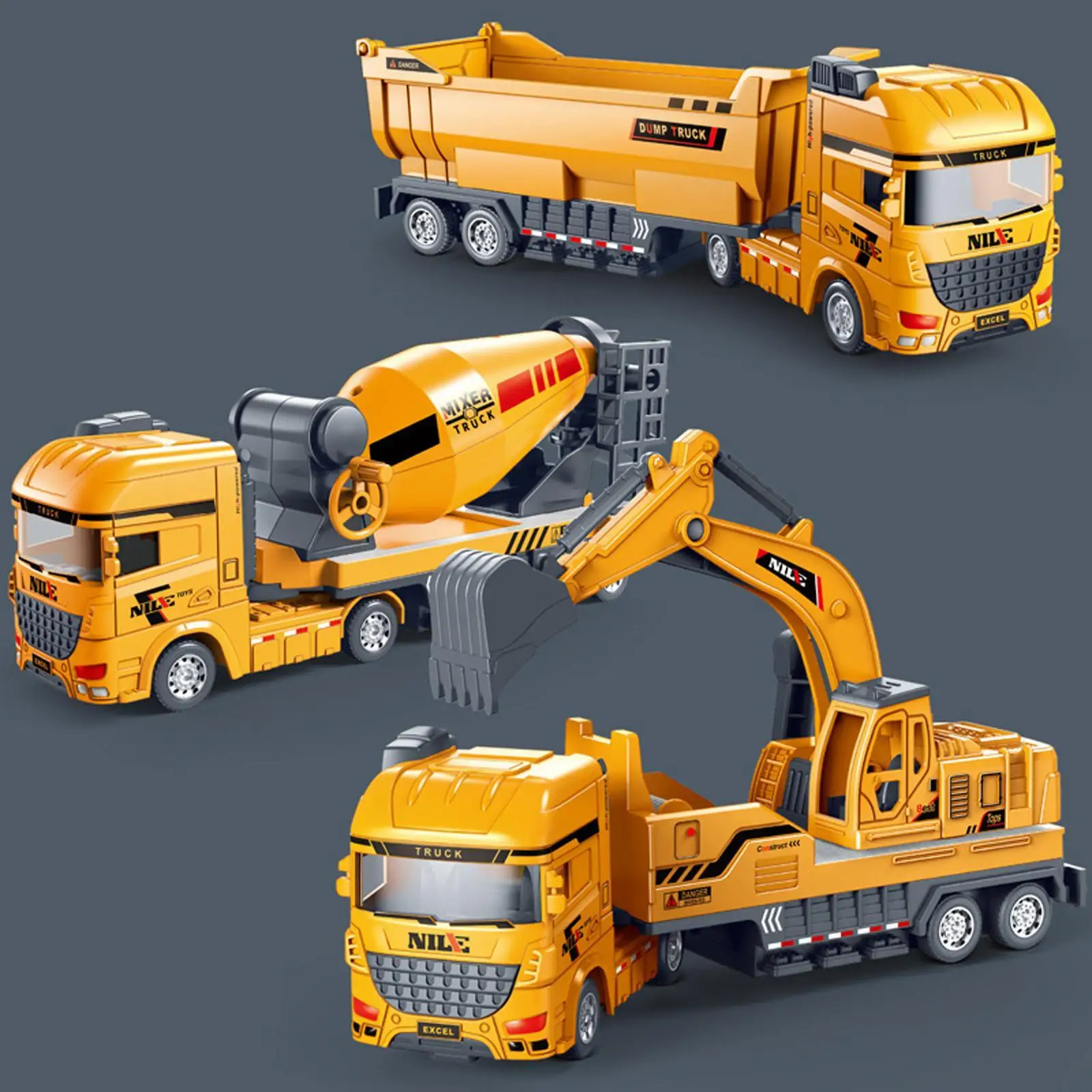 

Engineering Vehicle Toy Kids Play Vehicle Portable Collectible Simulation Trucks