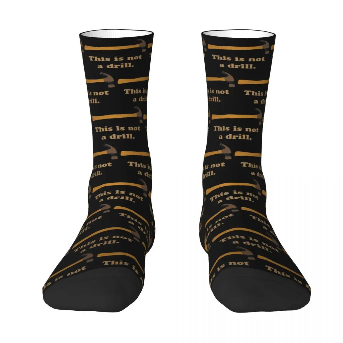 

Hammer - This Is Not A Drill Socks Harajuku Super Soft Stockings All Season Long Socks Accessories for Unisex Gifts