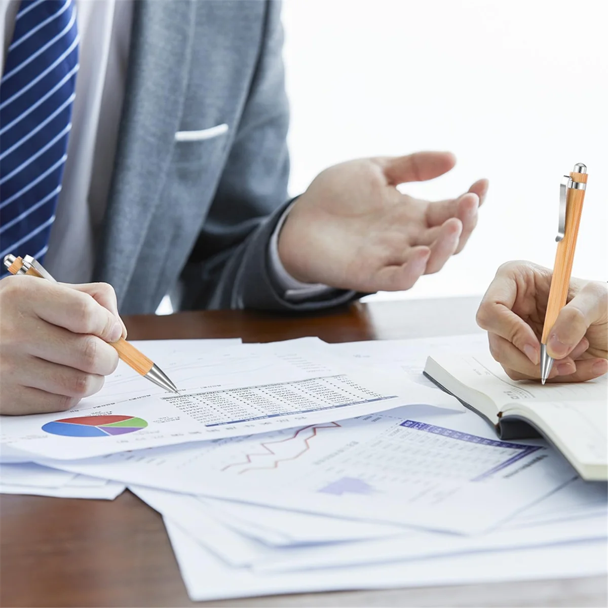 Gfc-50 шт. бамбуковая ручка, деревянная шариковая ручка, ручка с благодарностью, подарок для женщин и мужчин, офисный учитель, коллег, черные чернила