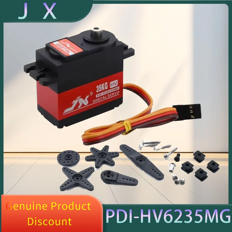 

JX Servo PDI HV6235MG 35KG 8 4V 016Sec High Precision Metal Gear Digital Servo RC Cars Robot Arms Aircrafts Other Applications