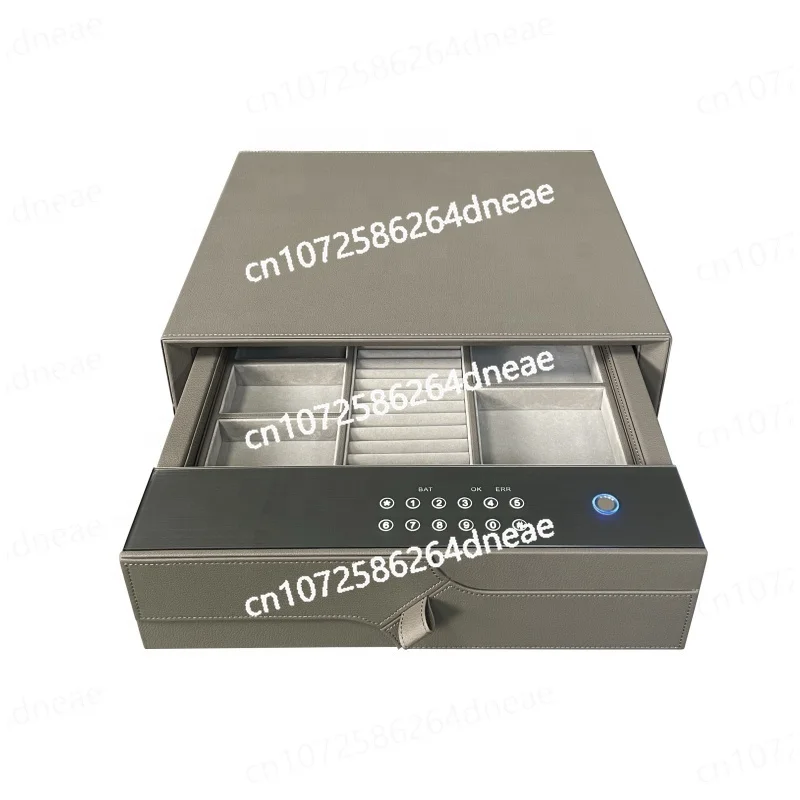 Wholesale Smart  Concealed  Drawer Box Safe Cashier Built in Fingerprint Password Deposit Safe Box Drawer Wardrobe Fittings