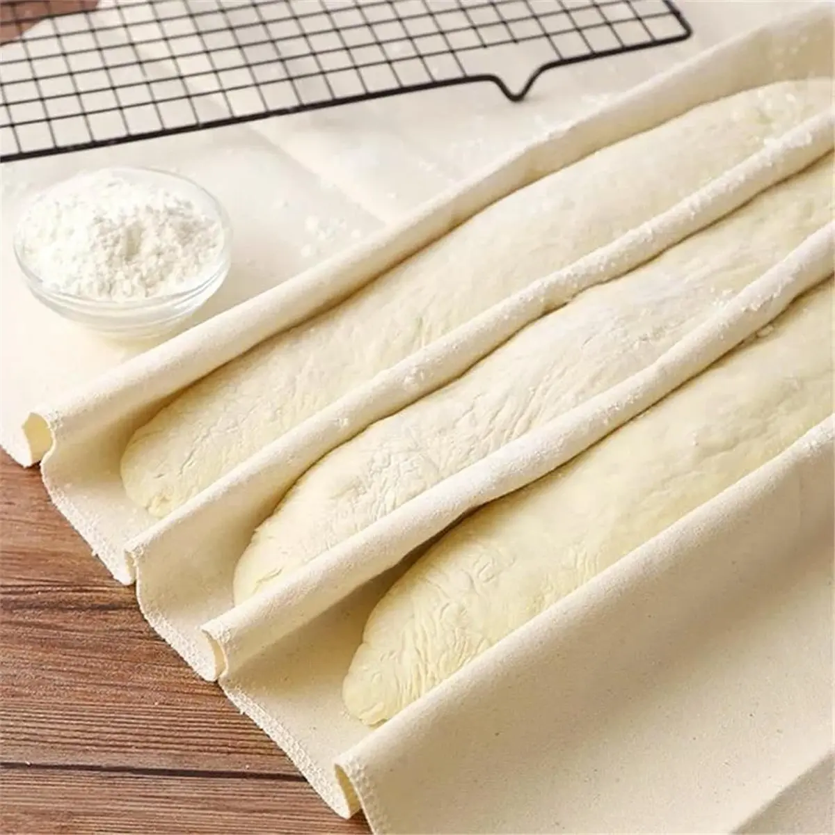 Premium Household 3 Pcs Dough Proofing Cloth Large Professional Heavy Duty Bakers Reusable Bread Dough Proofing Cloth for Loaves