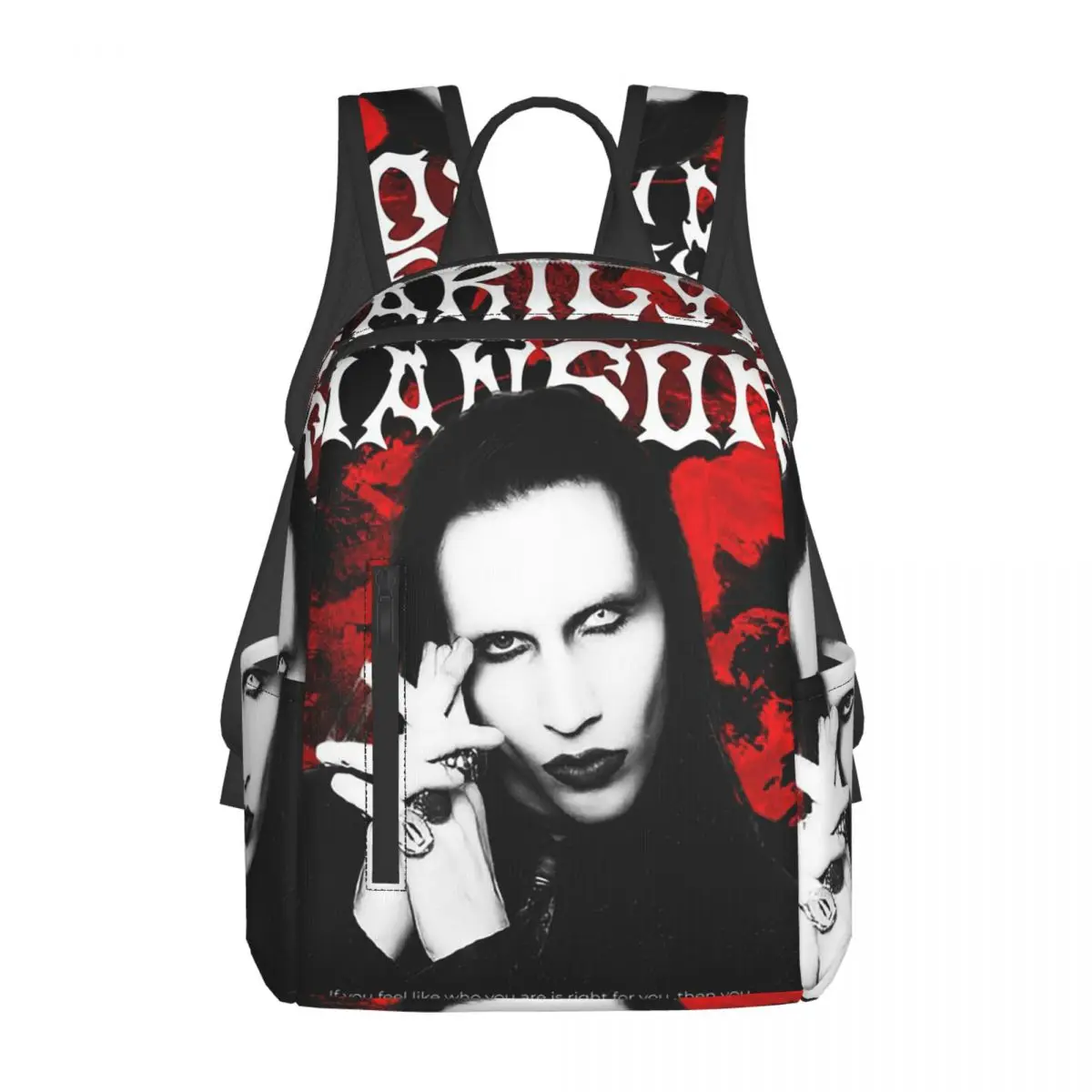 New Arrival Marilyn Manson The Golden Age Of Last Music Backpack Daypack Large Capacity BookBag School Bag Shoulder Bags