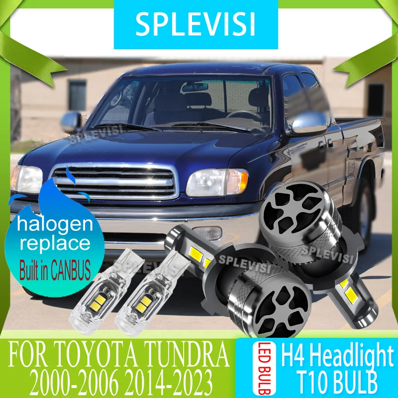 

LED Headlight H4 9003 High Low Beam Bulb Built-in Resistor Fan 500% Higher Brightness For Toyota Tundra 2000-2006 2014-2023
