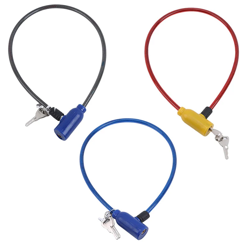 AliExpress NONE 1PC Multi-Purpose Steel Cable Bike Lock, Outdoor Anti-Theft Bicycle Lock for Mountain Bike, Heavy Duty Security Wire Lock