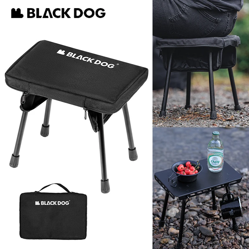 

Naturehike BLACKDOG 2-in-1 Table Stool Ultralight Detachable Camping Travel Outdoor Picnic Fishing Portable Aluminum Alloy Desk