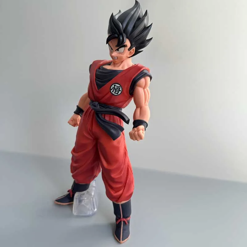 New Anime Dragon Ball Gk Kinuit Squad Attack Son Goku King Of The Realm Fist Standing Handmade Model Ornament Toy Christmas Gift