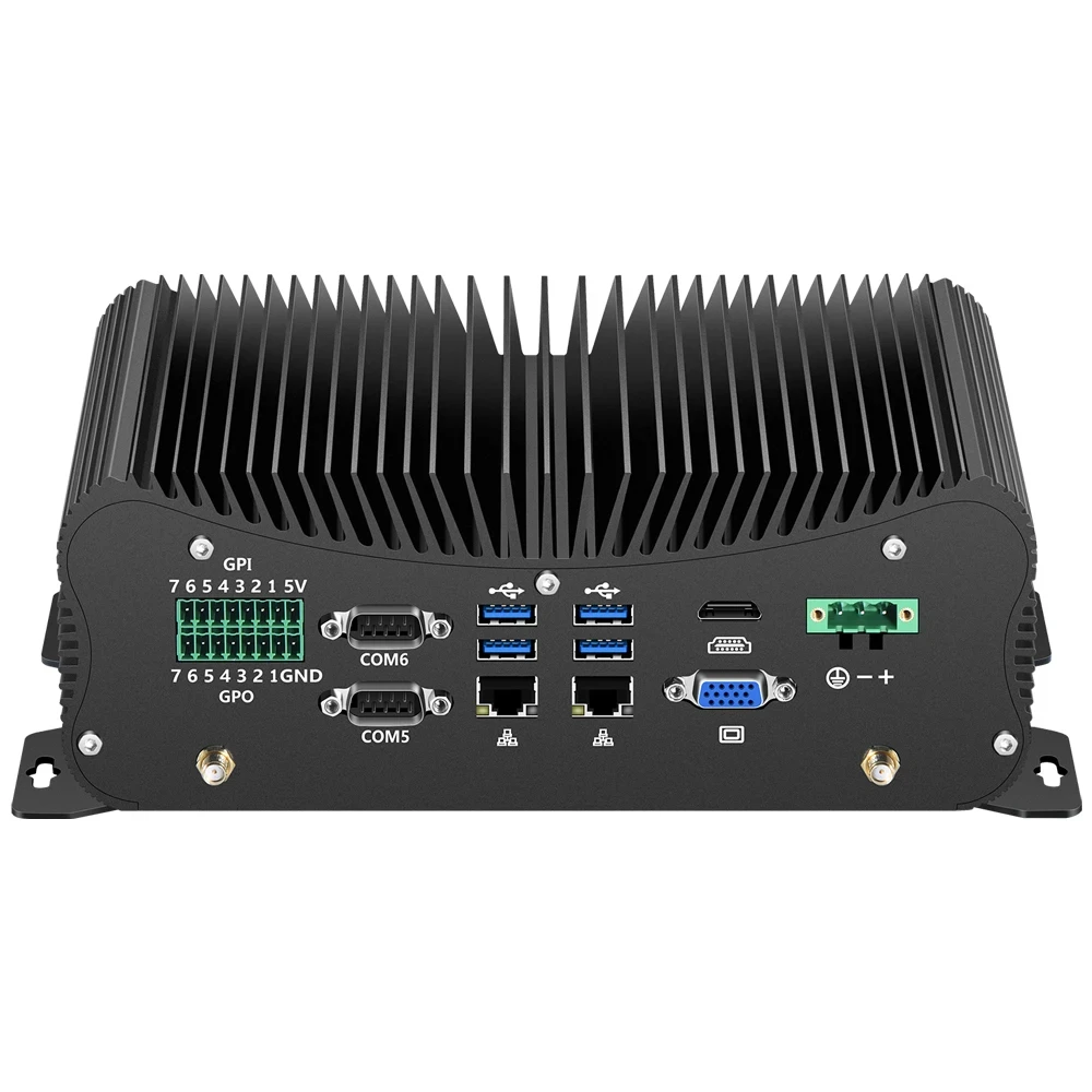 Imagem -03 - Mini Computador pc Fanless Industrial Dual Lan com Intel Core i7 10610u x Ddr4 Gpio Hdmi Suporta Windows 10 Linux