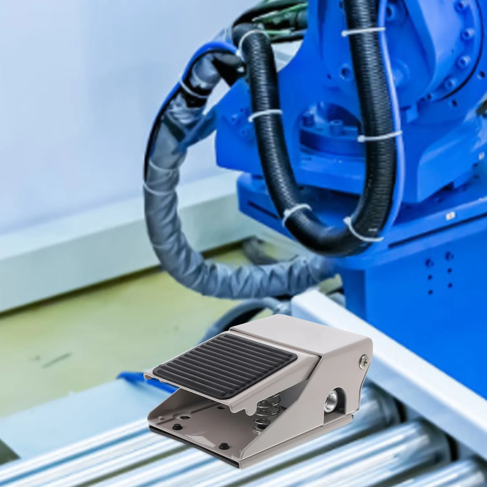 

Pneumatic Foot Pedal Valve Stable Durable Air Switch Foot Operated Controller Valve Compatible with Multiple Devices