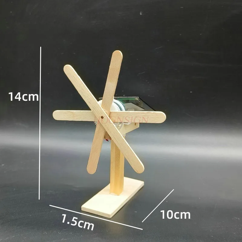 1 SET solar windmills, DIY self-made creative handicrafts,Elementary school students' technological innovation works,