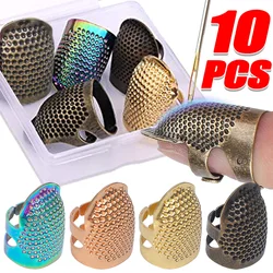 Retro Finger Protector Antique Thimble Ring Handworking Needle Anti Slip Thimble Needles Home DIY Sewing Sets Tools Accessories