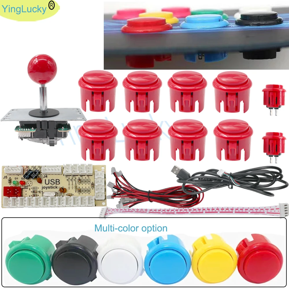 Arcade DIY Kit & Joystick Para Sanwa DIY Kit De Retardo a Cero, Jamma DIY Kit De Codificador USB Para PC Sanwa Arcade Joystick