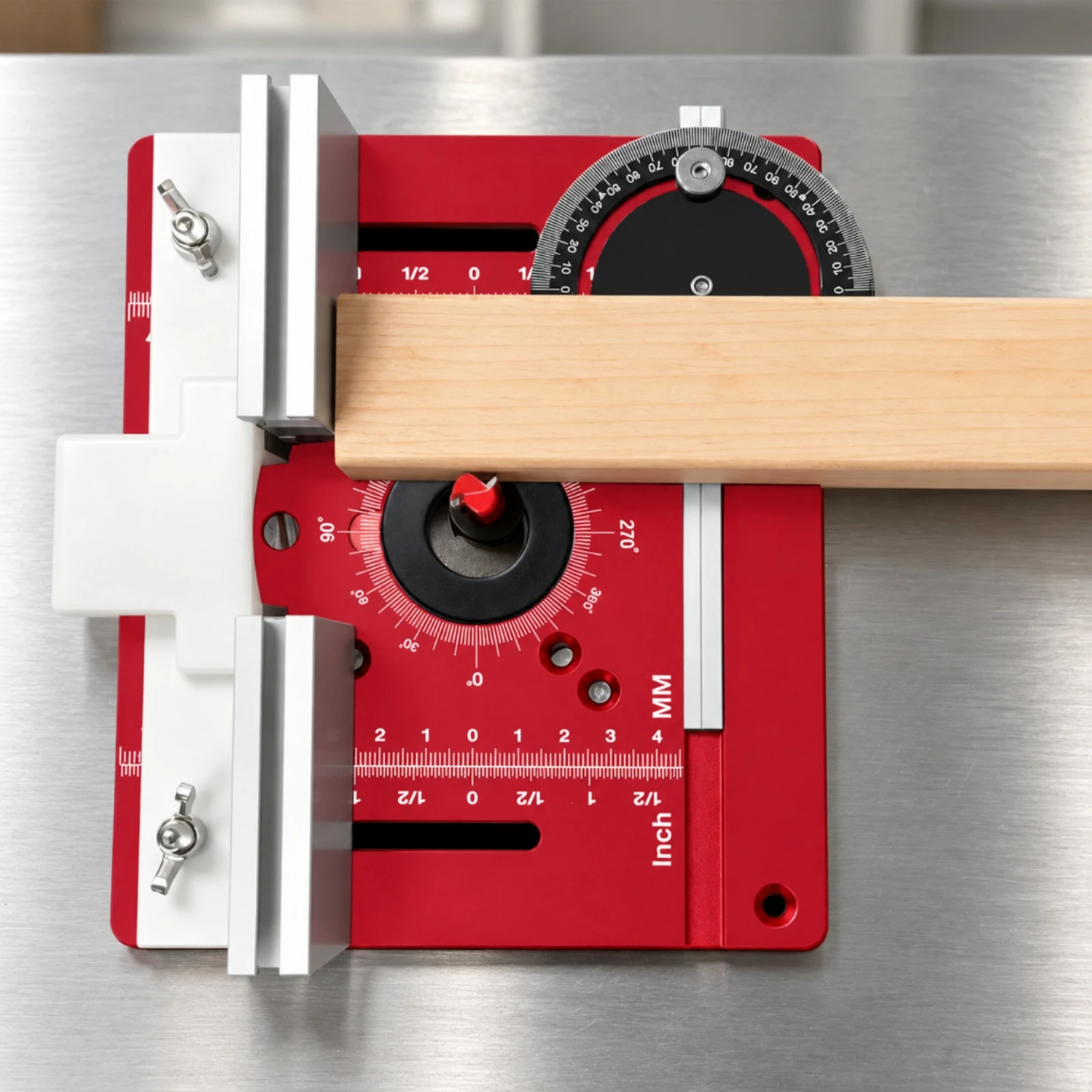 Aluminum Router Table Insert Panel Accurate Router Insert Plate with Guide System Sturdy Laser Engraved for Woodworkers