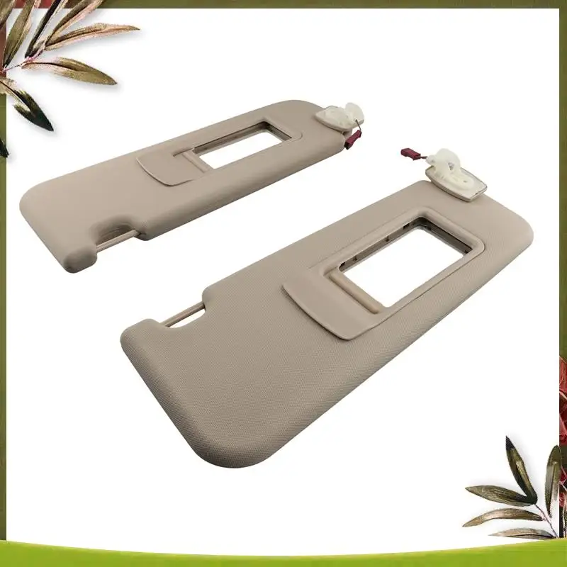 

AB98-1 Pair Beige Car Sun Visors For BMW 5 SERIES F10 F11 F18 2011-2015 51167248857 51167248858