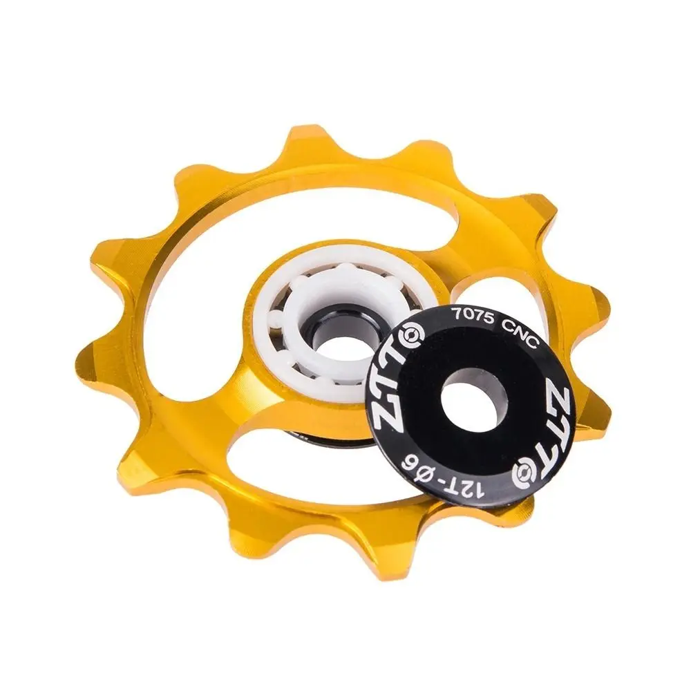 12T 13T MTB Bicycle Rear Derailleur Narrow Wide Jockey Wheel roller Ceramic Bearing Pulley CNC Road Bike Guide 4mm 5mm 6mm