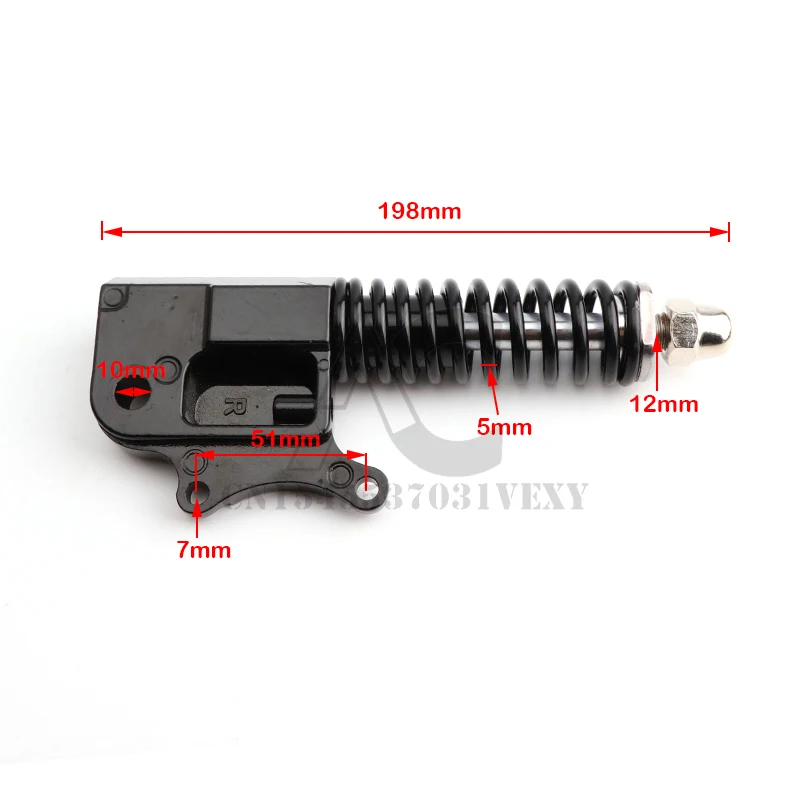 10 inch electric scooter front wheel shock absorber with damping hole shock absorber is applicable to Kugou M4 replaceable parts