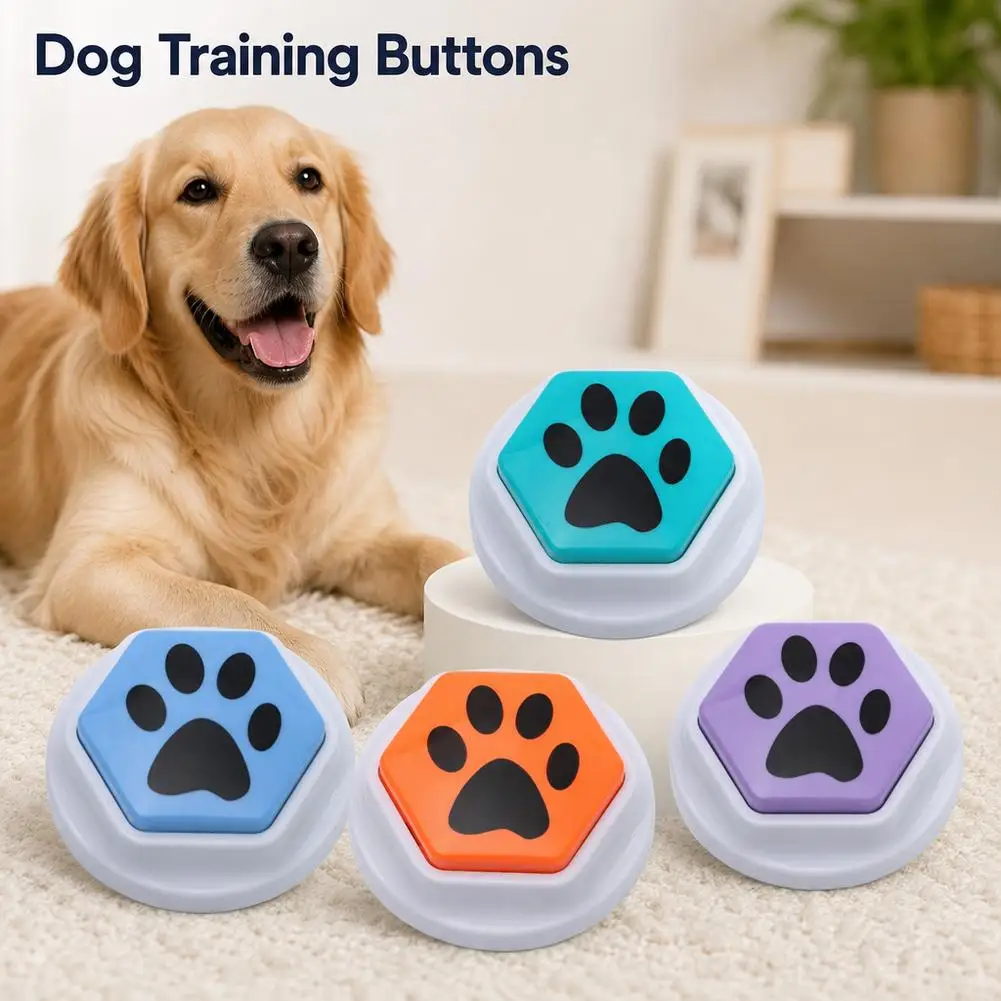 Dog Communication Buttons Voice Recording Button For Pet Training Buzzer 30 Second Record Playback Pet Toy Gifts