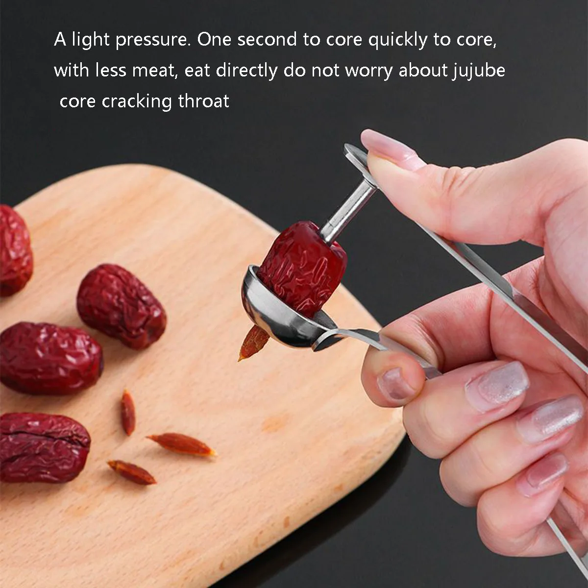 Stainless Steel Cherry Pitters Dates Denuclearizer Fruit Core Seed Remover Artifact Cherry Jujube Creative Home Kitchen Tools