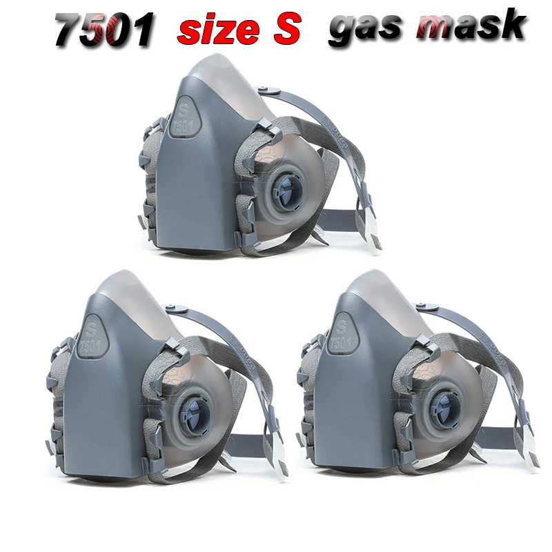 7501 respirator gas mask Small size S Silica gel original spray paint pesticide protective mask Suitable for 6001/2097 filter