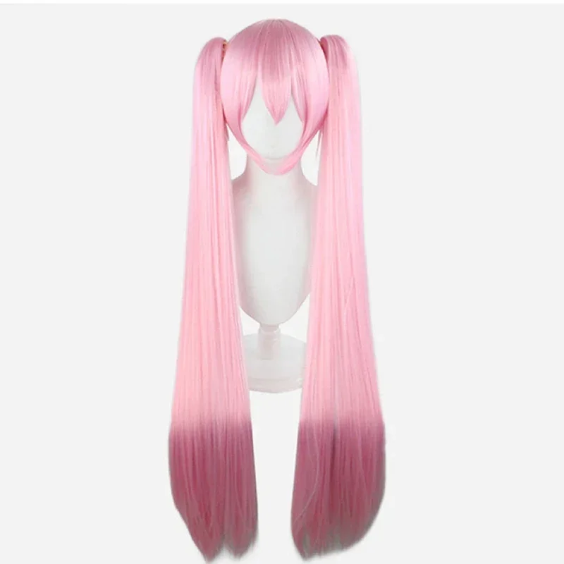 

WHIMSICAL W Hair Miku Косплей Perruque Longue Atlistant à la chaleur synthétique pince à cheveux queues de cheval perruques2025