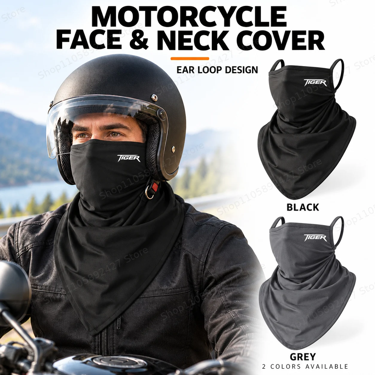 Motorcycle windproof Headscarf Outdoor Neck Head Cover Riding Face Shield For Triumph Tiger 900 1200 800 Sport 660 Sport 800