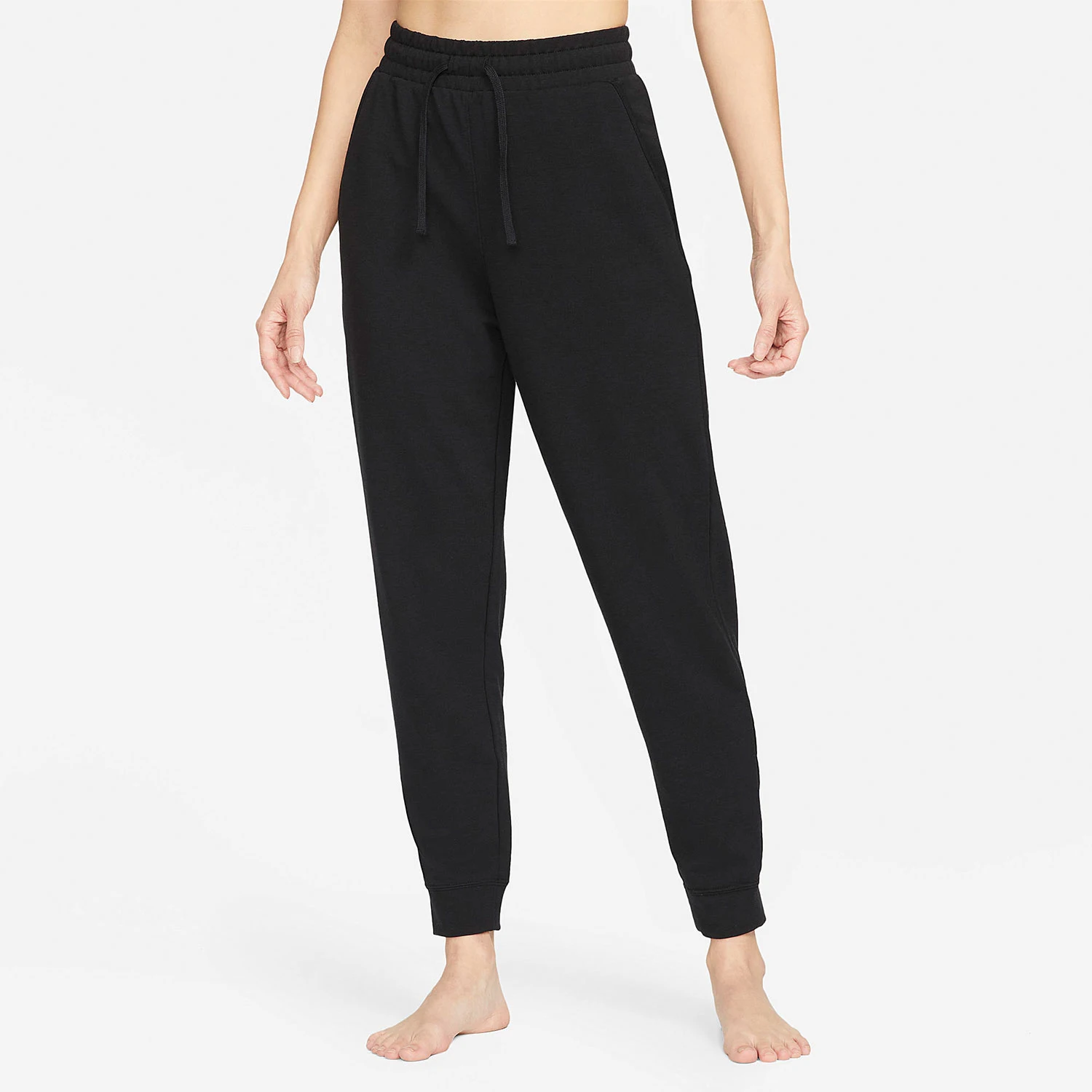 

Официальные женские спортивные вязаные укороченные брюки Nike Yoga Dri-FIT DM7038-010