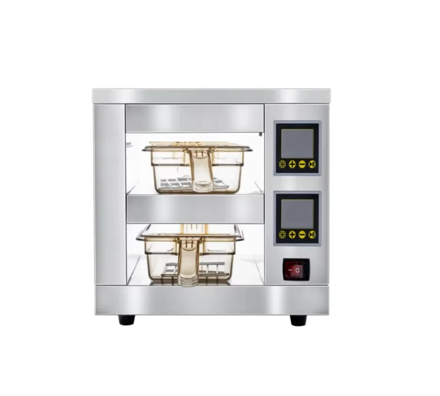 SHINEHO Industrial Prices Large Commercial  Display Warmer Drawer Holding Bin Cabinet Burger Patty Counter Top Warming Cabinet