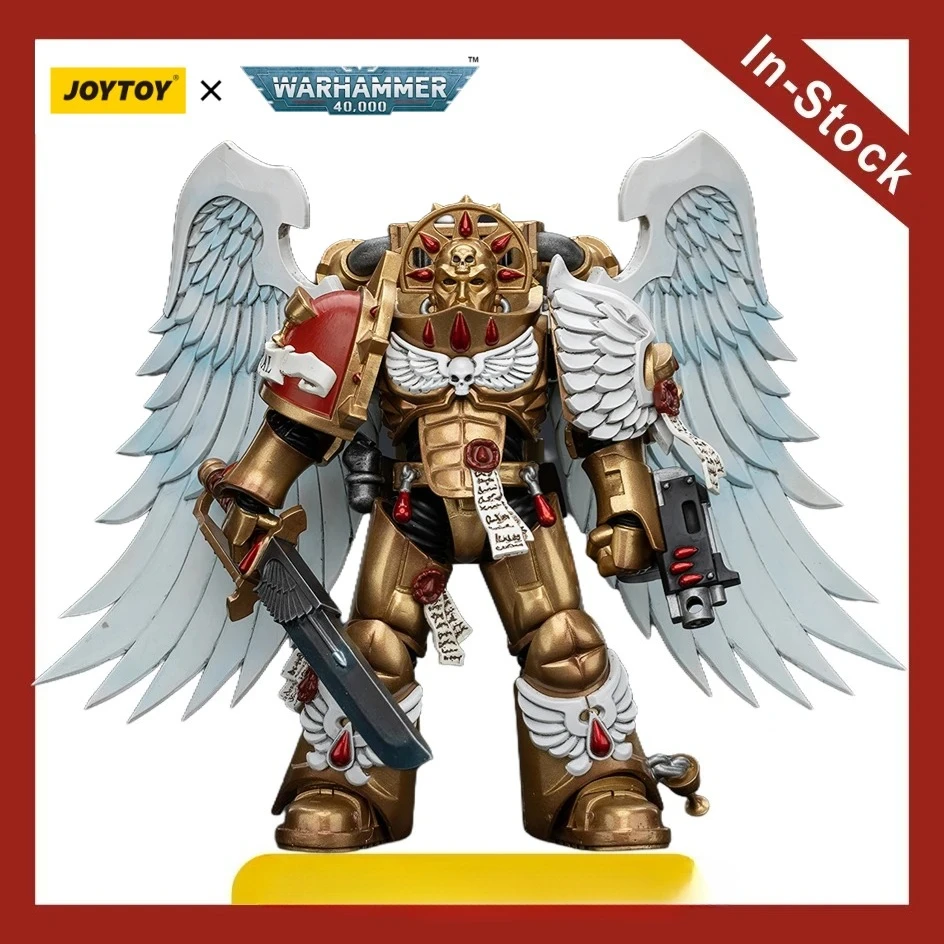 

In Stock Original JOYTOY Warhammer 40K Blood Angels Sanguinary Guard with Encarmine Sword 1 1/18 Action Figures Model Toys Gifts