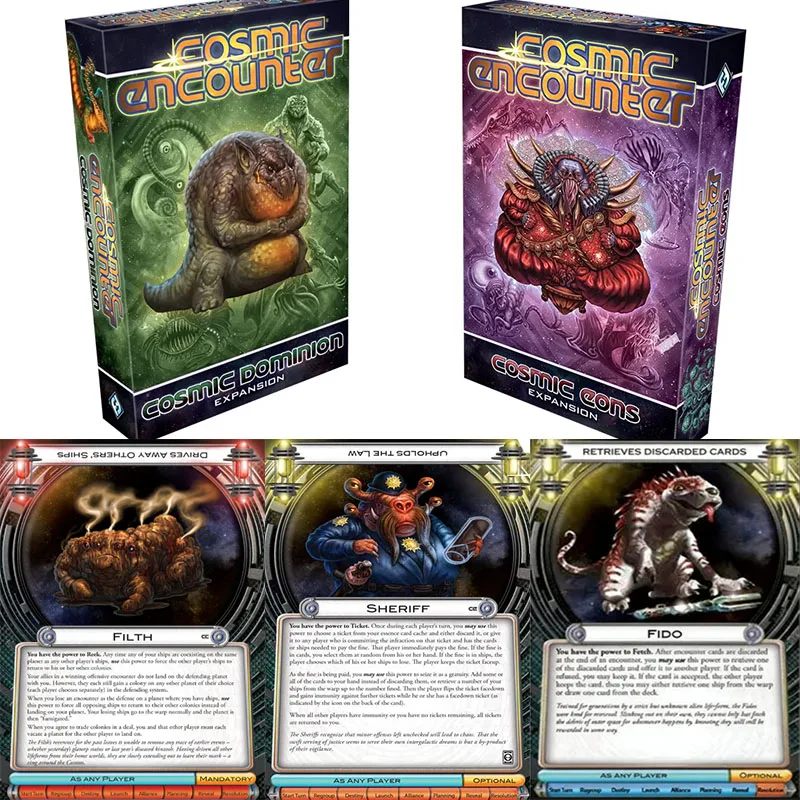 

Оригинальная настольная игра Cosmic Encounter: Космическое господство (английская версия) – классическая стратегическая игра для вечеринок, развлечений, подарков и коллекционирования.