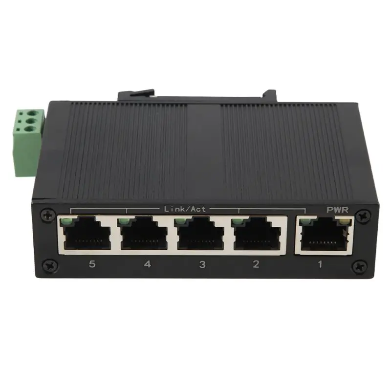 

ASMA-5 Port 100Mbps Network Switch Ethernet Industrial Grade Switch Unmanaged Rail Type Industrial Network Splitter