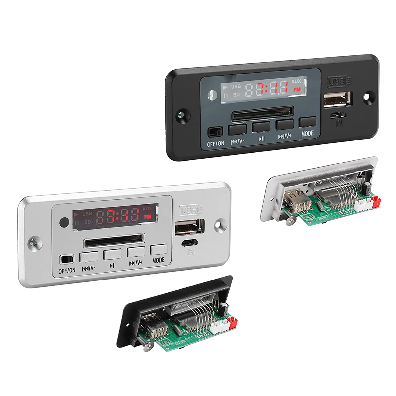 Moduł dekodera audio MP3 5V USB Radio FM Płytka dekodująca MP3 Odtwarzacz muzyczny z wzmacniaczem mocy do elektroniki DIY Audio domowe samochodowe