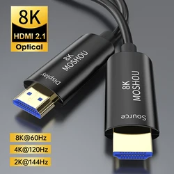 8K światłowód kompatybilny z HDMI 2.1 kabel ARC HDR 4K 120Hz kabel do PS5 Samsung QLED wzmacniacz TV komputer