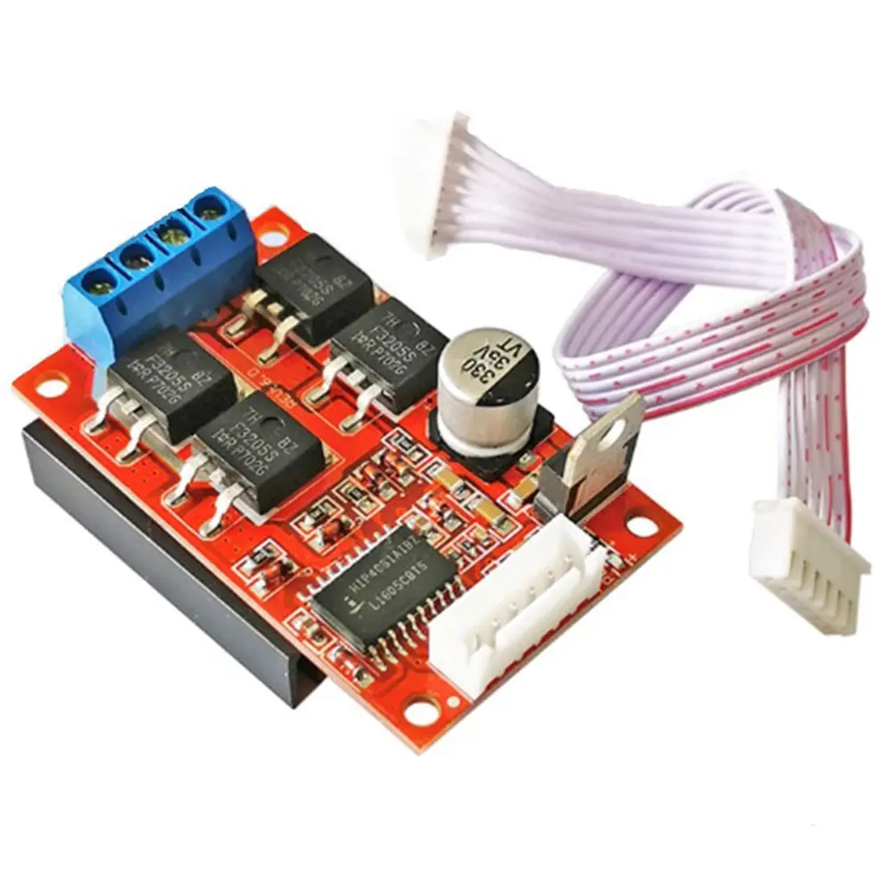 

Brush Motor Driver Controls Module H-Bridge Brushed DC Motor Driver Board DC 12V/24V/36V Reversing Brake