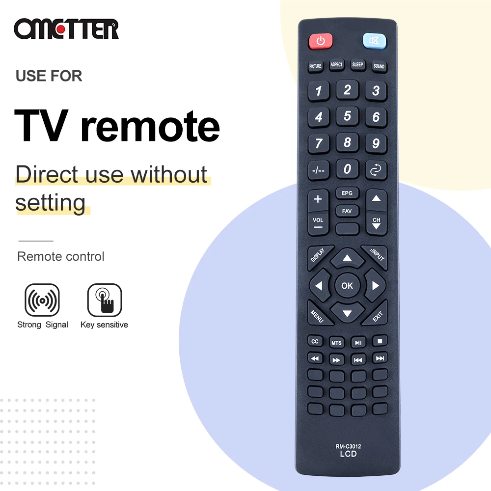 RM-C3012 telecomando sostitutivo Commander adatto per JVC TV LT-42UE75 LT-55EM76