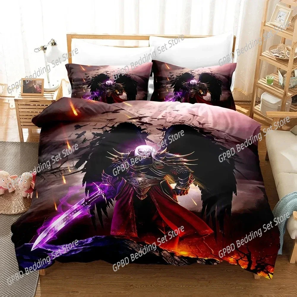 

3D Print Fallen Angel Bedding Set Boys Girls Twin Queen Size Duvet Cover Pillowcase Bed Boys Adult Fashion Home Textileextile
