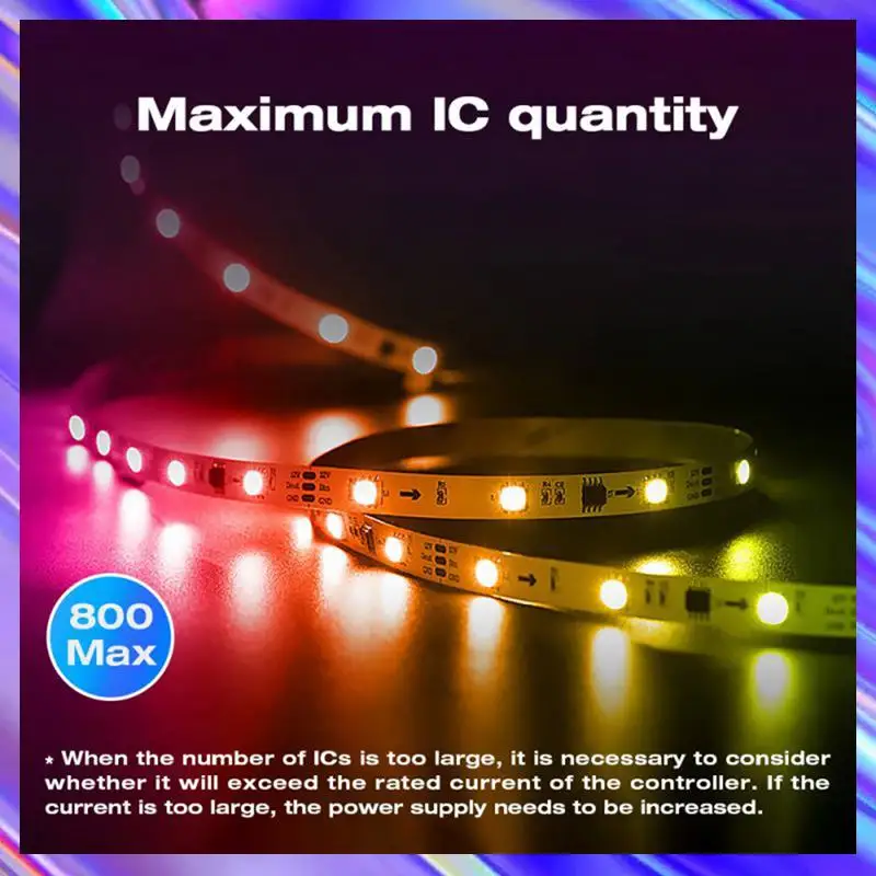 

A98Z WLED RGB RGBW Digital Strip Controller Supports WS2811 SK6812 SM16703P WS2812B APP Web MQTT And Homeassistan Control, Durab