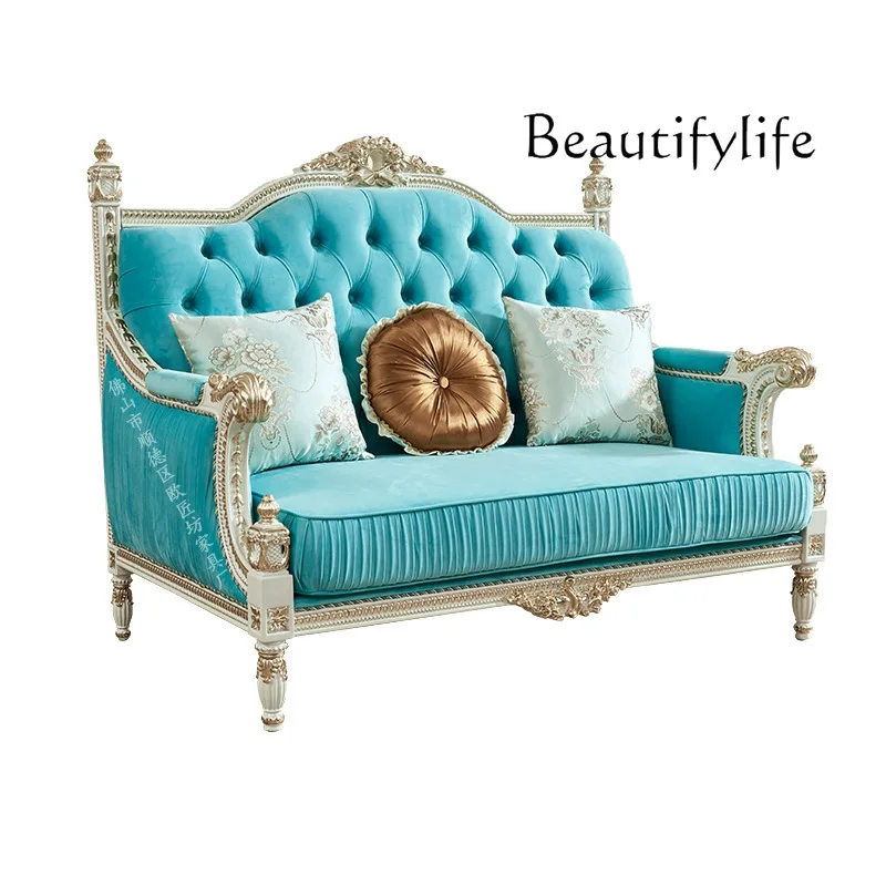 

French sofa neoclassical simple European fabric sofa court fabric French luxury fabric sofa