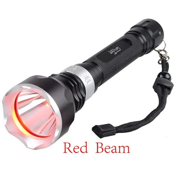 

Professional Diving Light T6 white lantern red light Waterproof Underwater 200 MeterLED Flashlight Diving