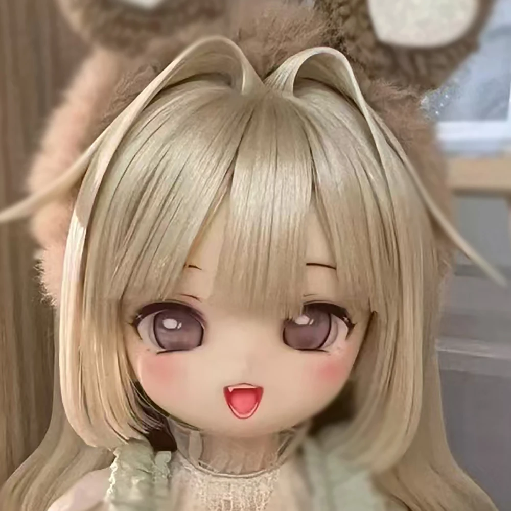 Anime 1/6 BJD Puppenkopf ohne Make-up, Harz, liebenswertes Lächeln, Puppe ohne Make-up, Spielzeug, Geschenke – Detail 1