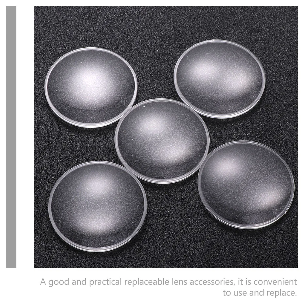 

10pcs Clear Acrylic Double Convex Magnifying Lens Replacement For Magnifier Tools Magnification Accessories Transparent Lens For