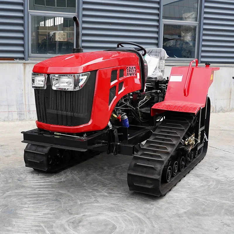 Macchinari agricoli, coltivatore cingolato, fioriera multifunzione diesel, trattore cingolato telecomandato, vendita calda 25HP