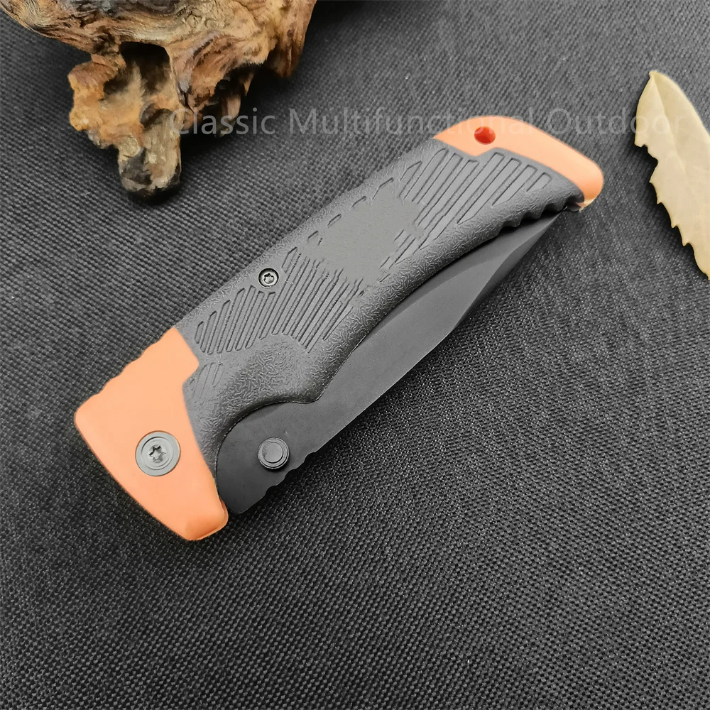 Tops Mini GB Tactical Pocket EDC Folding Knife Rubber Handle Outdoor Camping Hunting Knives Survival Multifunctional Small Tool