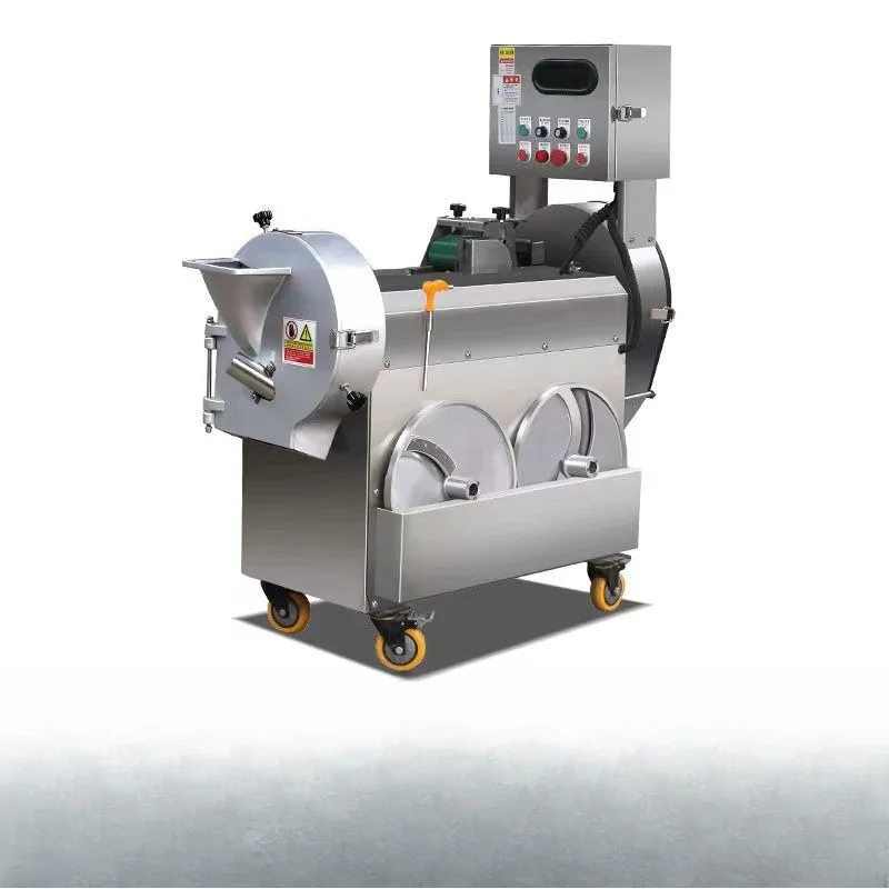 

Multifunctional frequency conversion double-head vegetable cutter, commercial canteen vegetable cutter