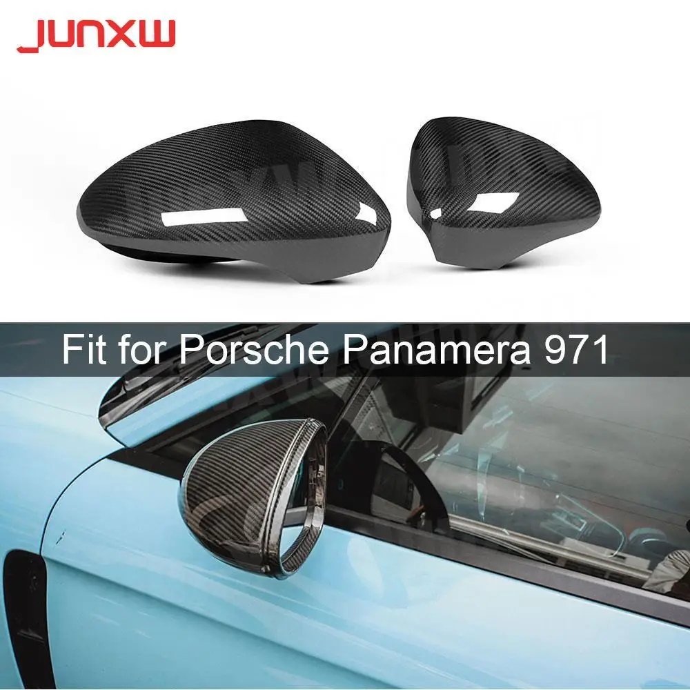 

Rearview Mirror Cover Door Side Trim Shell Covers Sticker For Porsche Panamera 971 2017-2021 Dry Carbon Fiber Material