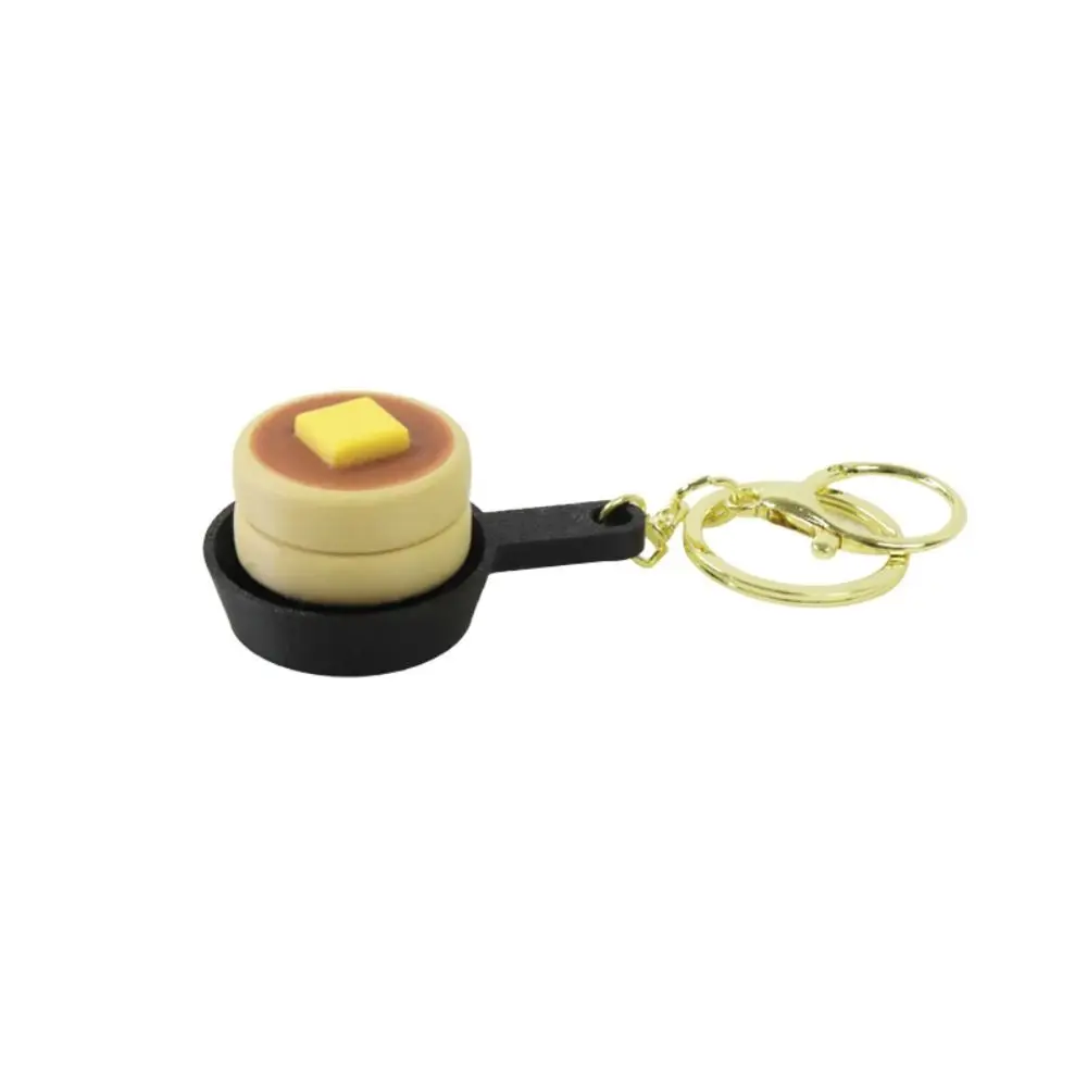 Rabbit cake Waffle Cake Keychain Mini Cartoon PLA Cheesecake Pendant Simulation Foods 3D Printed Keyboard Fidget