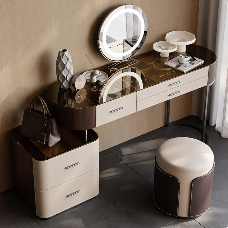 Nordic Mini Dressing Table European Storage Nightstands Modern Makeup Vanity Table Set Tavolo Da Trucco Home Furniture
