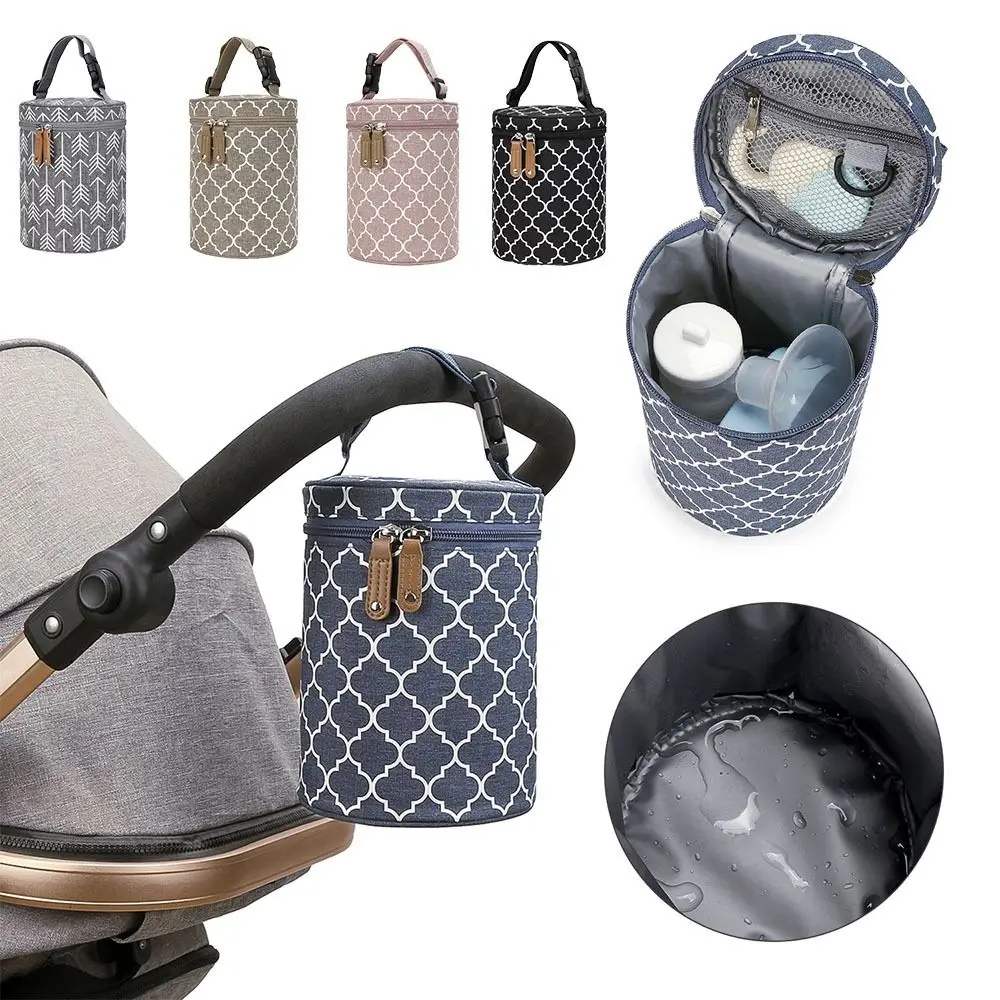 

Thermal Insulation Stroller Hanging Bag Waterproof Large Capacity Insulated Breastmilk Cooler Bag Hanging Design