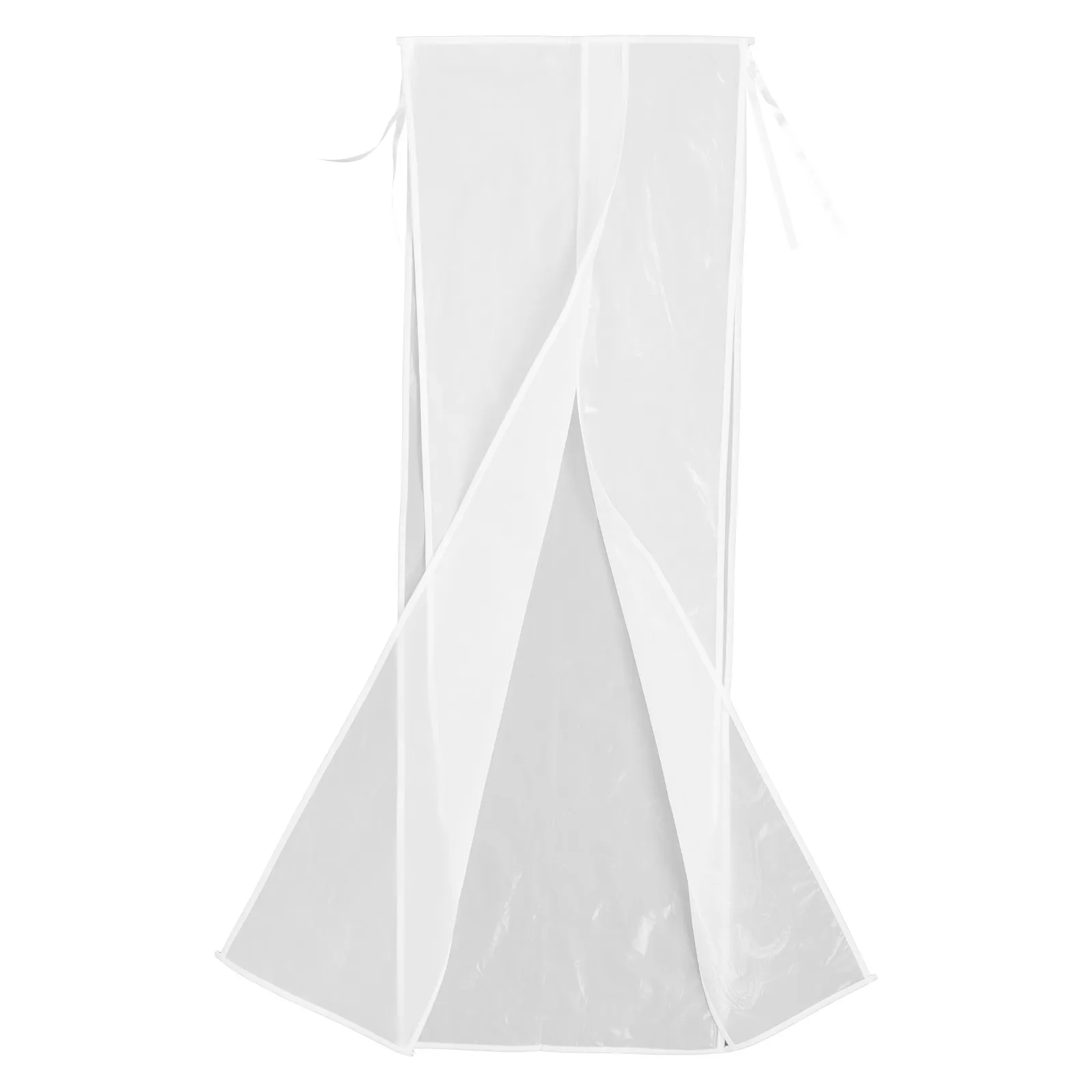 

Balcony Clothes Cover Rainproof Garment Rack Protector Lightweight Clothes Rack Cover Easy Install Home Use Coat Protector